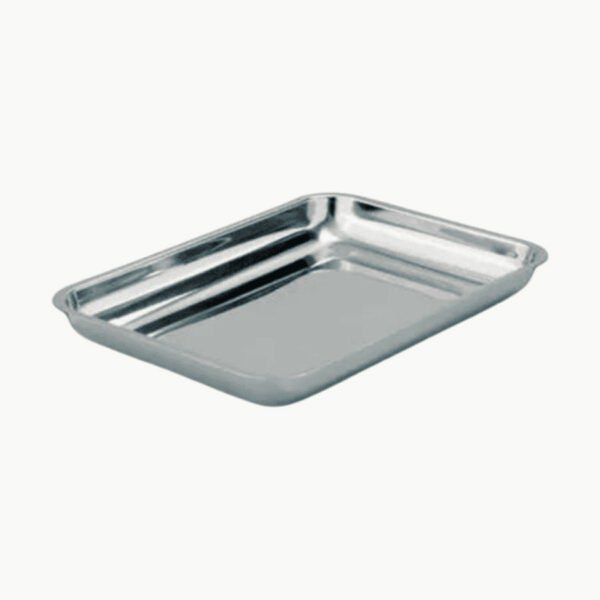 Bandeja de Acero Inoxidable 27 x 37 cm
