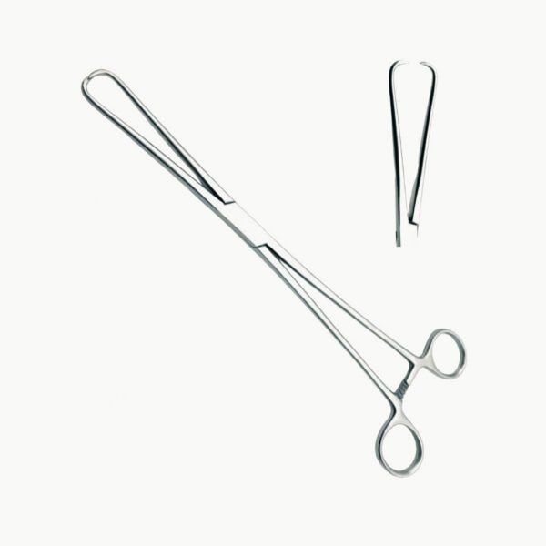 Pinza para Cuello Uterino POZZI 25 cm