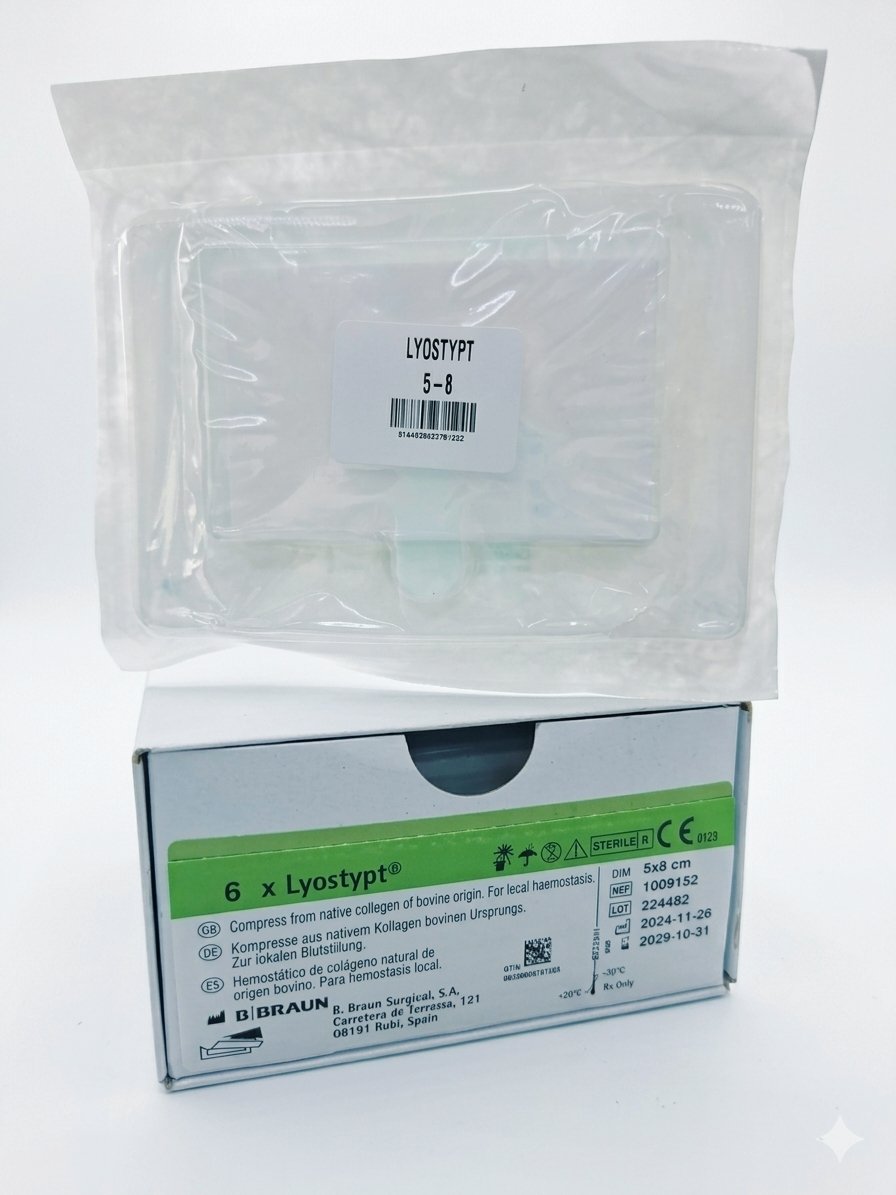 Lyostypt B. Braun Hemostatic 5 x 8 cm